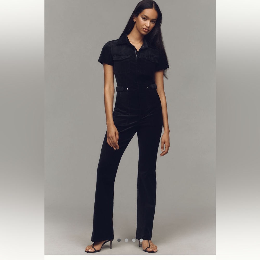 Good American Fit for Success Velvet Bootcut Jumpsuit